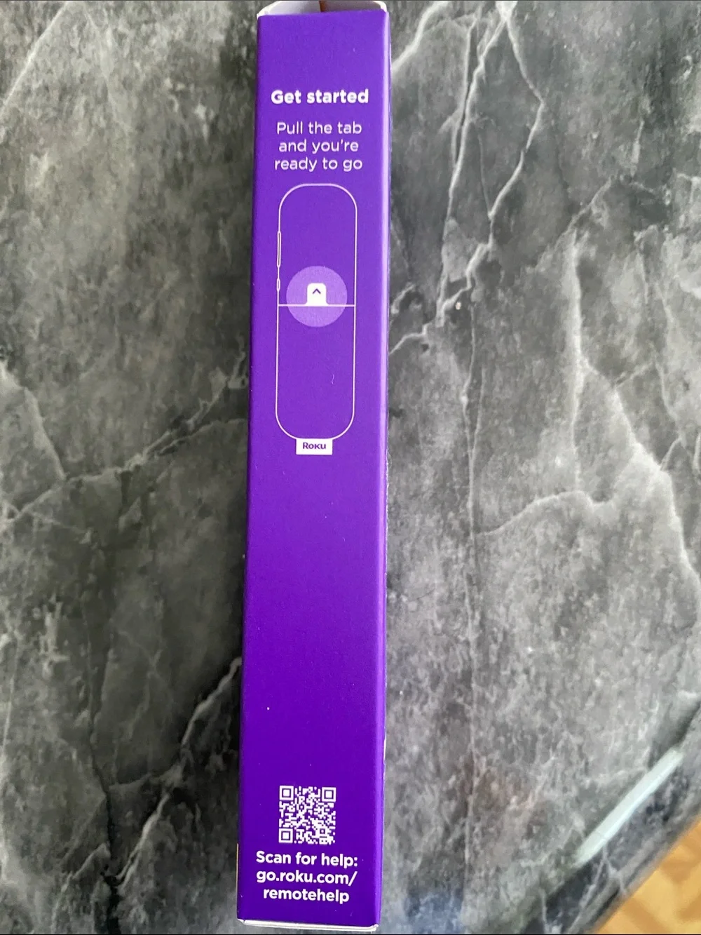 Roku TV Remote in Purple and Black - Roku Brand